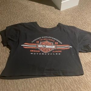 Harley Davidson Cropped Vintage Tee